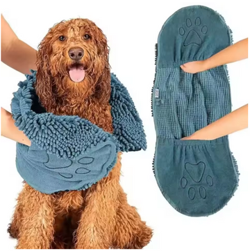 Quick Dry Pet Towel Soft Dog Bath Robe Towel Super Absorbent Cat Bath Towel Convenient Pet Cleaning Washcloth Dog Accessories